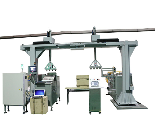 Automatic loading and unloading of LK5720NF machine