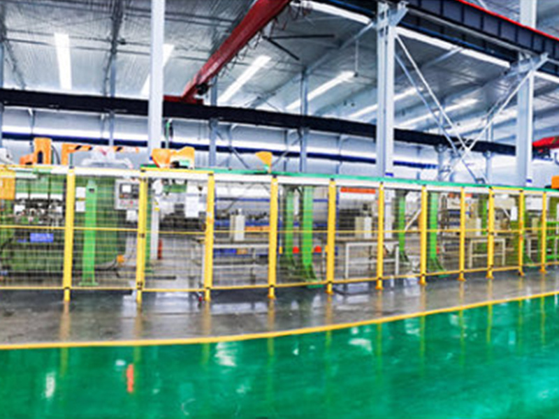 Automatic production line for grinding of square valve plate parts