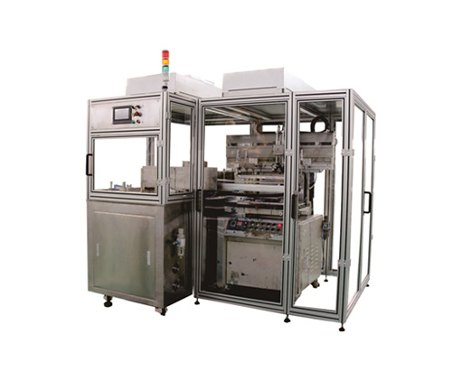 Screen printing machine loading and unloading equipment